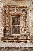 Khajuraho - Parvati temple, detail of the doorway 